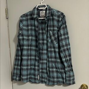 MBX Plaid Button-Up Shirt